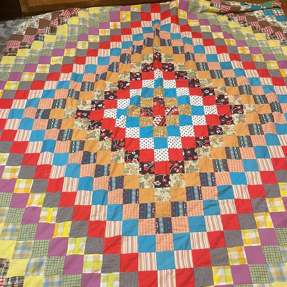 Hand Crafted Other - Vintage pieced quilt